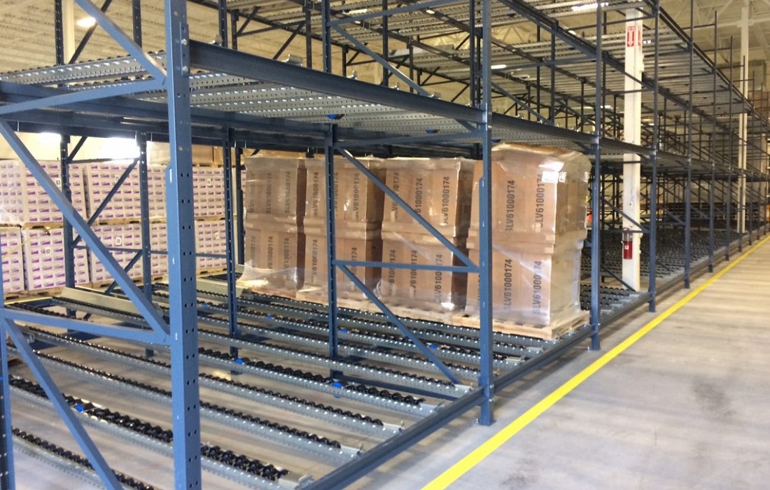 New pallet rack beams, frames and pallet support